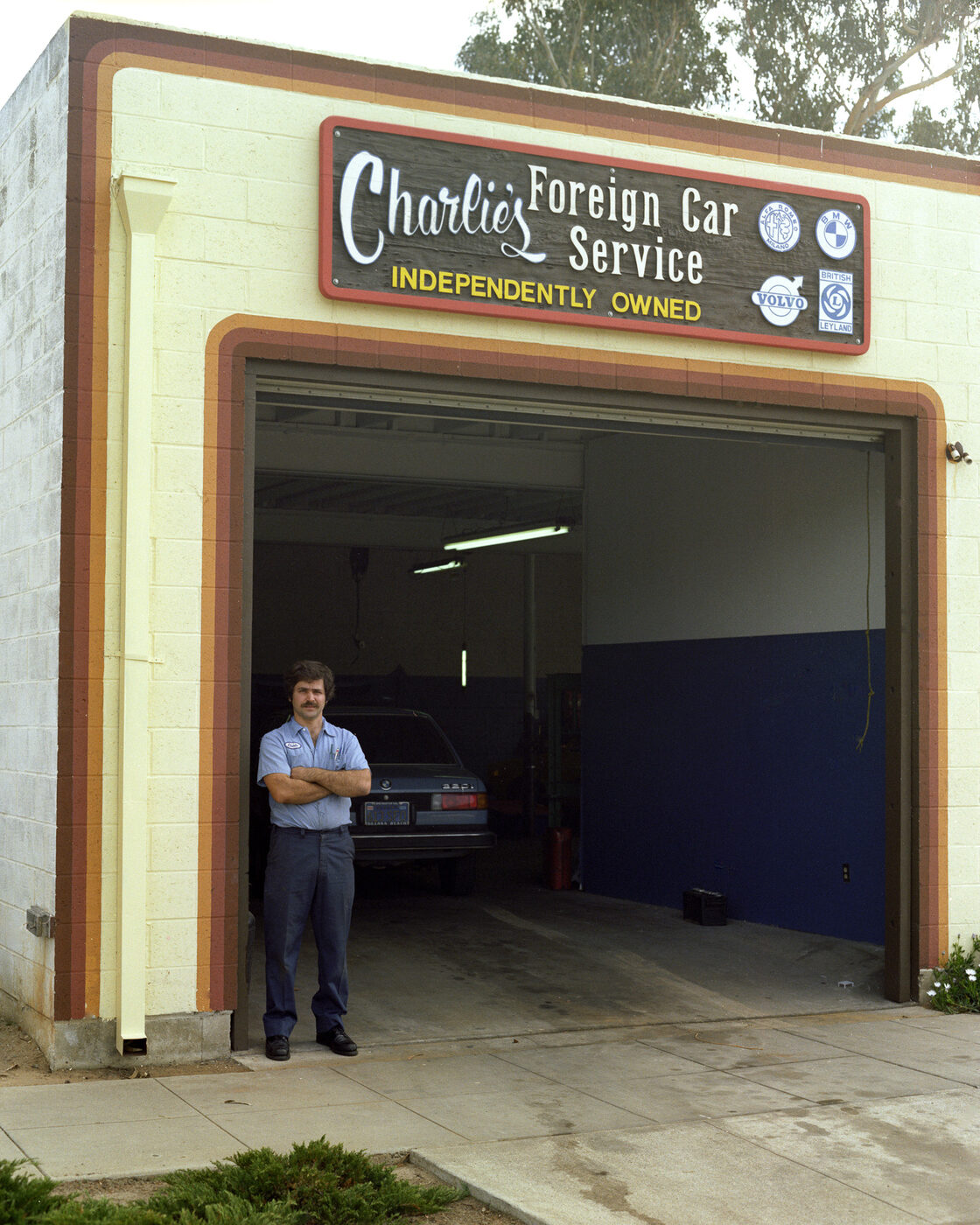 Charlie's Foreign Car Service on Highway 101, the shop Charlie Sougias built